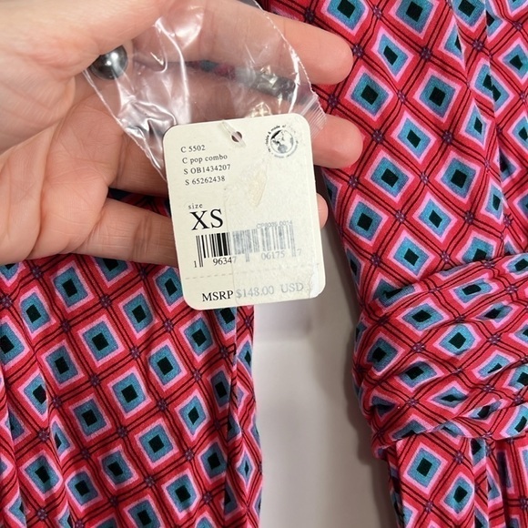 Free People It Takes Two Pop Long Sleeve Open Back Mini Wrap Mini Dress Size XS - Picture 6 of 13